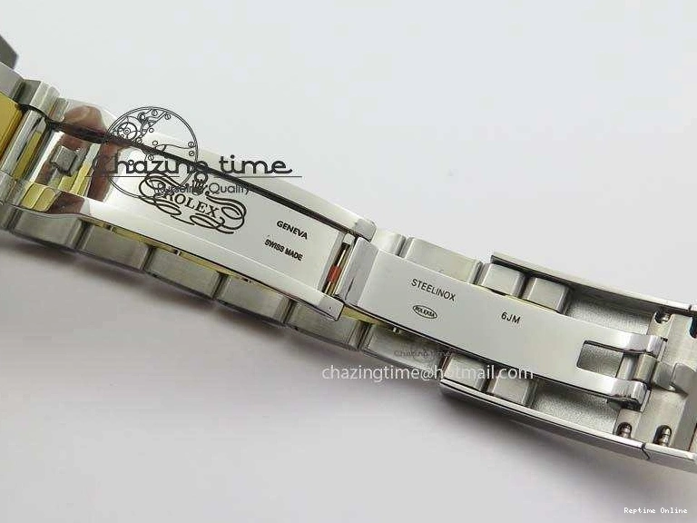 0213 AllSeason DateJust II 116333 SS YG 41mm EW Best Edition Black Dial Gold Roman Markers On SS Bracelet A 3826